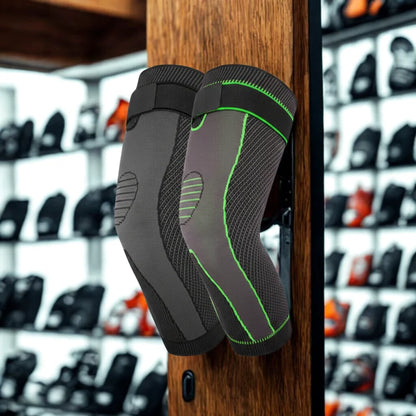 AOLIKES 1 Pair Sport Full Leg Compression Sleeves Knee Braces Support Protector for Weightlifting Arthritis Joint Pain Relief